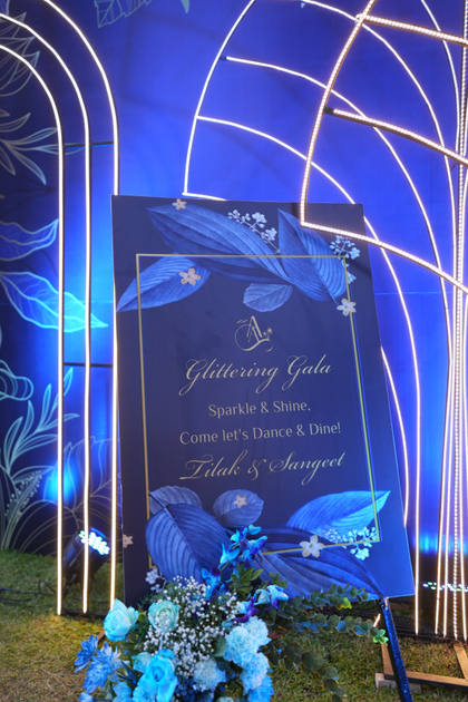 Signage and Backdrop — Sangeet decor — St. Regis